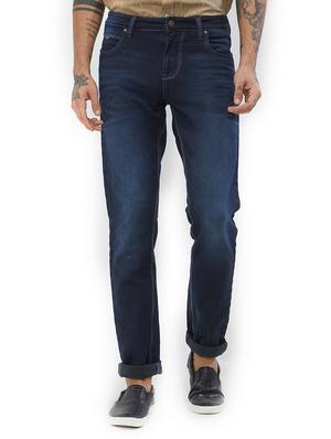 blue cotton washed jeans - 15430590 - Standard Image - 1