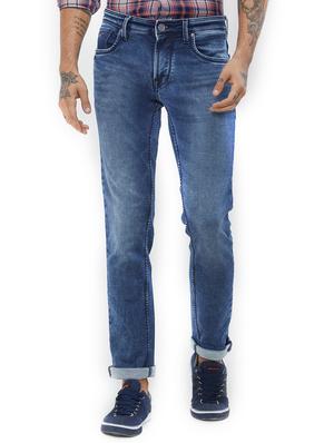 blue cotton washed jeans - 15430596 - Standard Image - 1