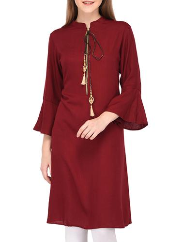 Straight tassels kurta - 15430609 - Very Small Image - 1