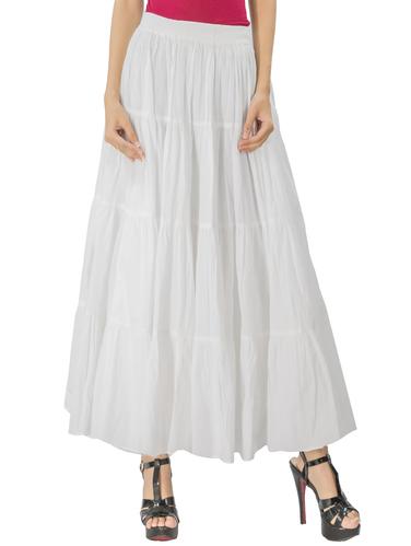 tiered flared maxi skirt - 15430993 - Very Small Image - 1