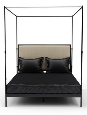 Stoa Paris Satin Double Bedsheet with silky smooth feel - 15431010 - Standard Image - 1