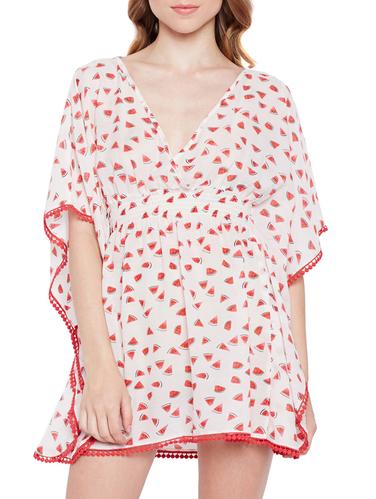 melon print elasticated waist coverup - 15431272 - Very Small Image - 1