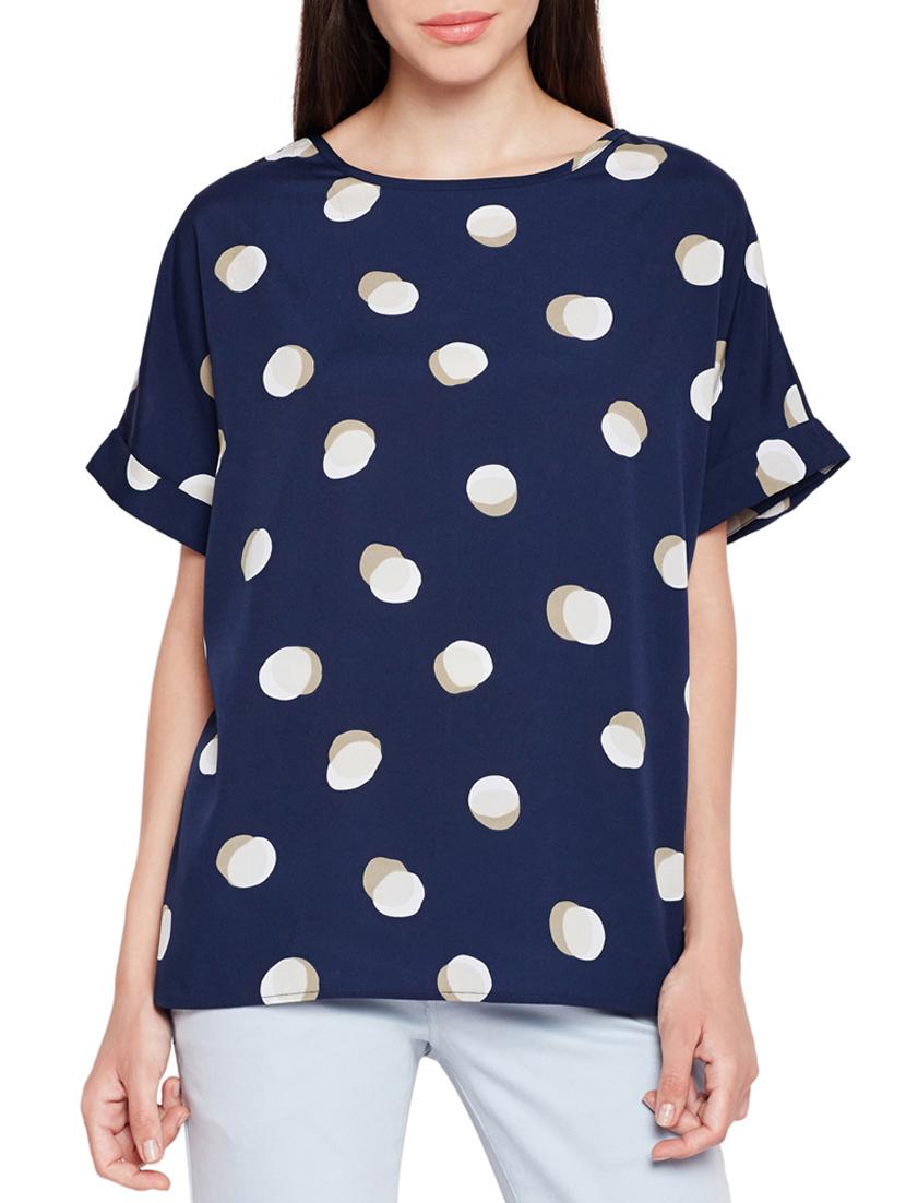 polka dotted dolman sleeved top - 15431287 - Zoom Image - 1