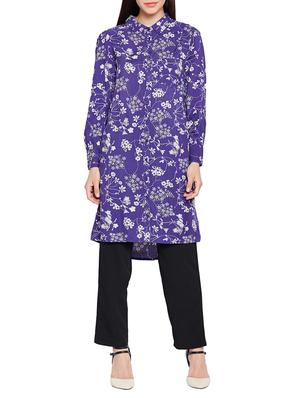 floral shirt tunic - 15431365 - Standard Image - 1