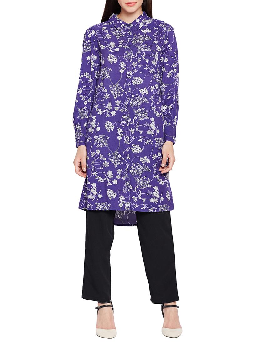 floral shirt tunic - 15431365 - Zoom Image - 1