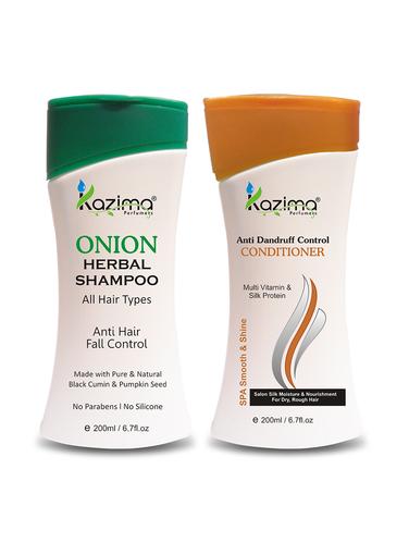 KAZIMA ONION HERBAL Shampoo 200ML + Conditioner (200ml) - 15431390 - Very Small Image - 1