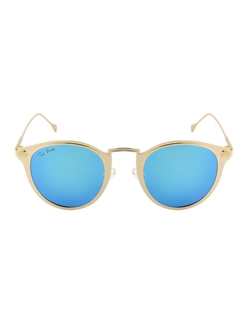 ted smith unisex round sunglasses (ts-mystri_blu) - 15431481 - Standard Image - 1