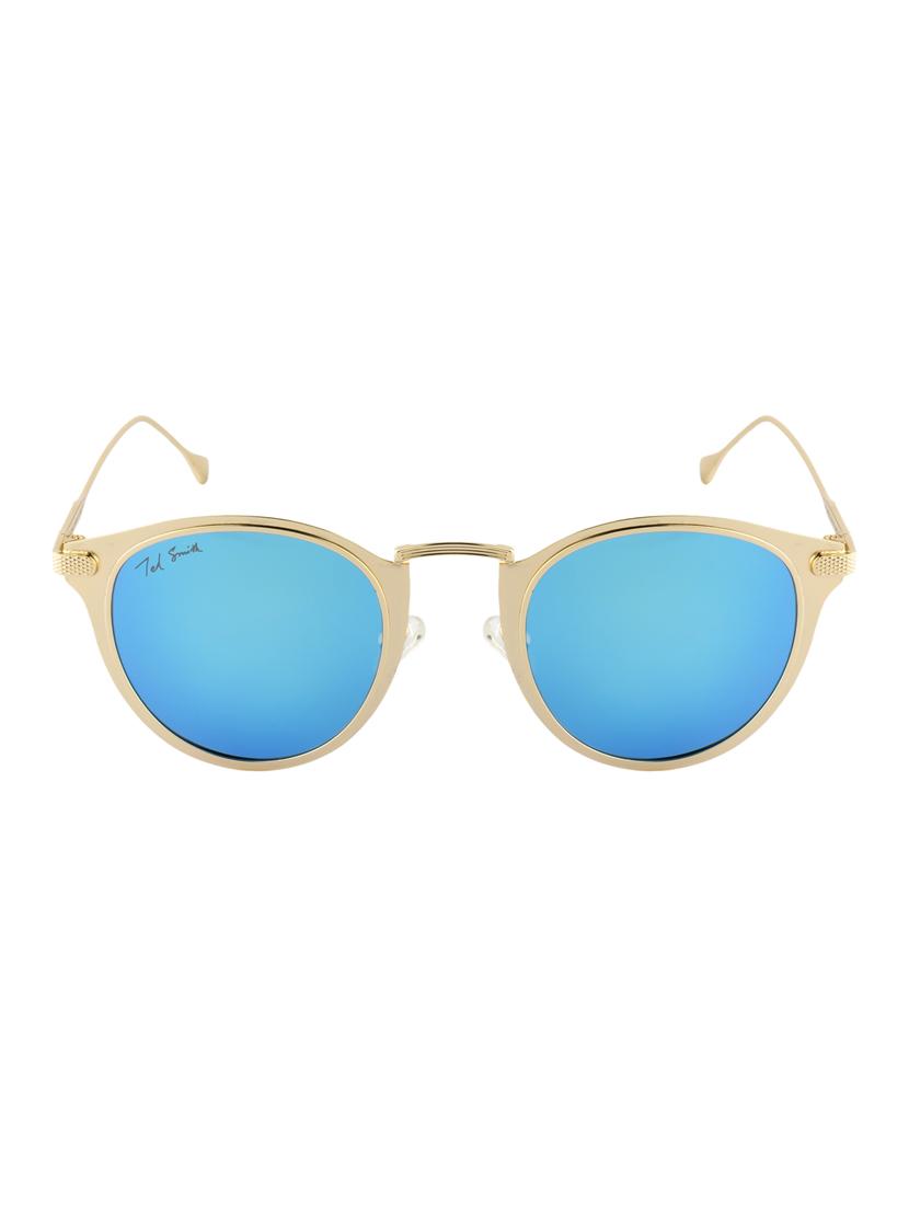 ted smith unisex round sunglasses (ts-mystri_blu) - 15431481 - Zoom Image - 1