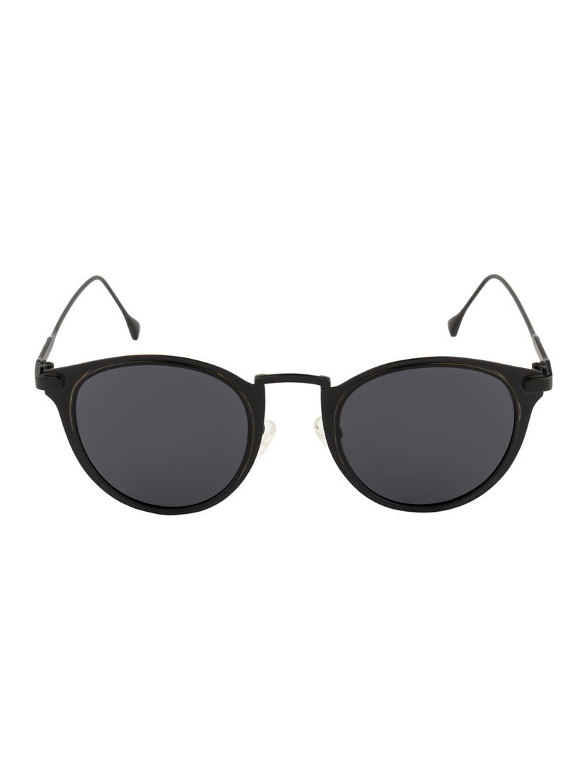 Ted Smith Unisex Round Sunglasses (TS-MYSTRI_BLK) - 15431483 - Zoom Image - 1