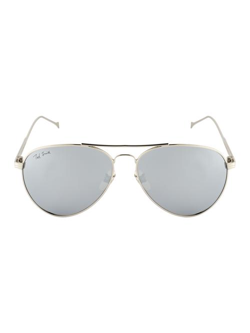 ted smith unisex aviator sunglasses (ts-p0746_sil) - 15431510 - Standard Image - 1