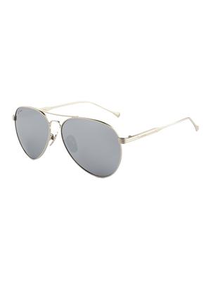 ted smith unisex aviator sunglasses (ts-p0746_sil) - 15431510 - Standard Image - 2