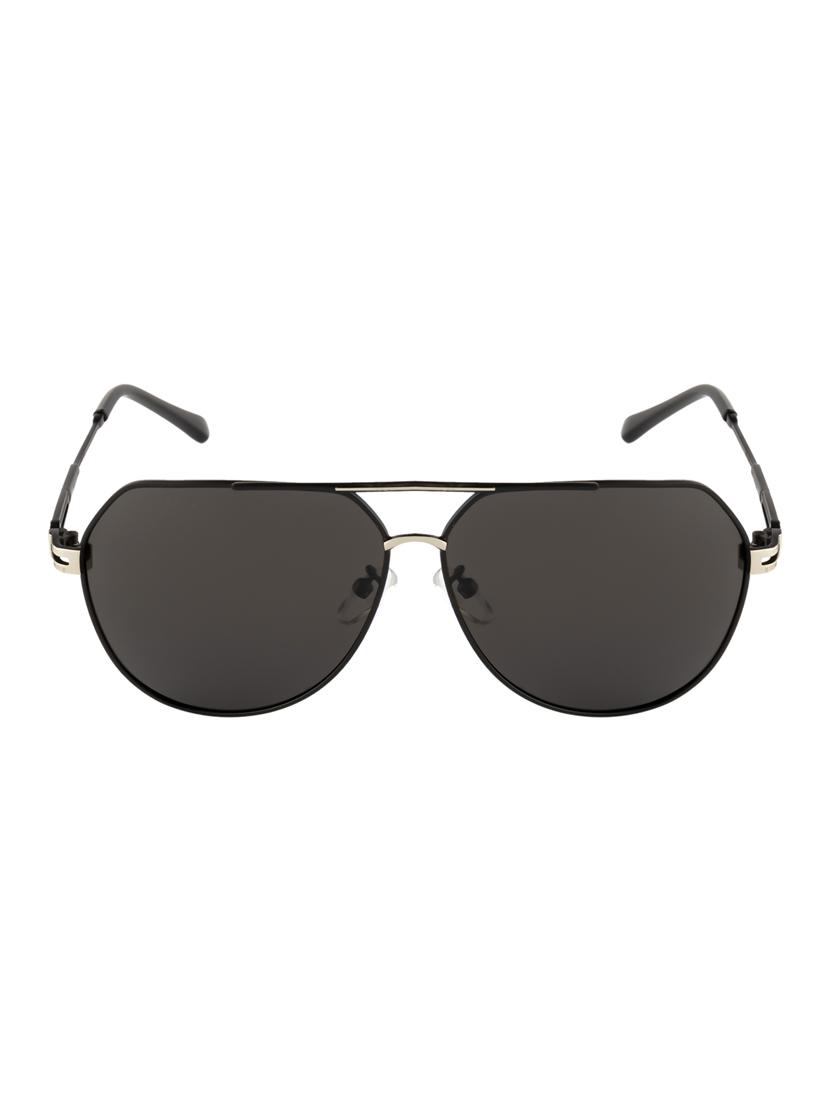Ted Smith Unisex Aviator Sunglasses (TS-P0965_BLK) - 15431553 - Zoom Image - 1