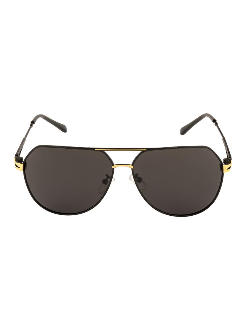 Ted Smith Unisex Aviator Sunglasses (TS-P0965_M.BLK) - 15431554 - Zoom Image - 1