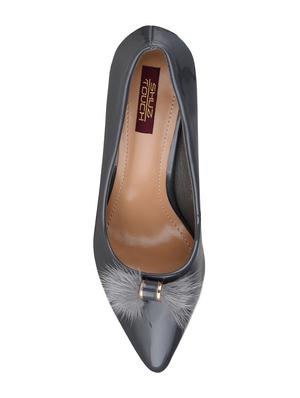 grey slip on pumps - 15431602 - Standard Image - 4