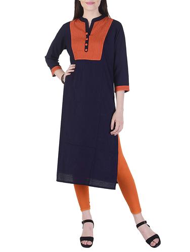 straight embroidered kurta - 15431649 - Very Small Image - 1