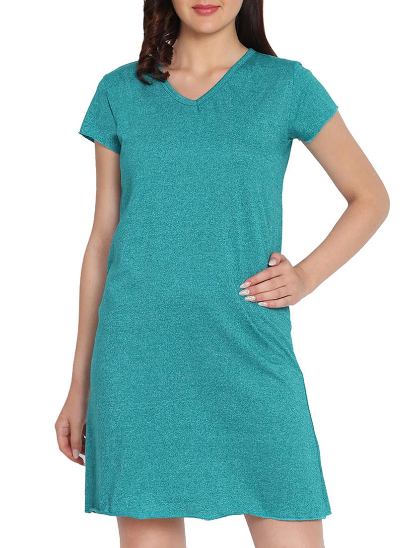 v-neck short sleeved sleepshirt - 15431666 - Zoom Image - 1