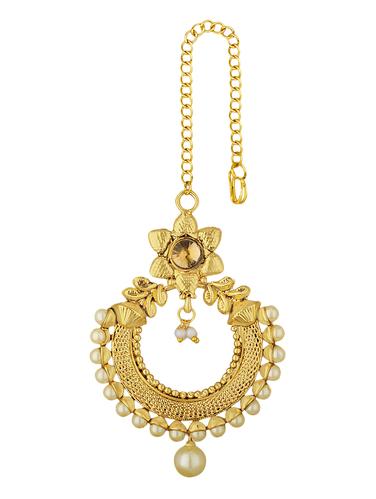 Gold metal maangteeka - 15431892 - Very Small Image - 1