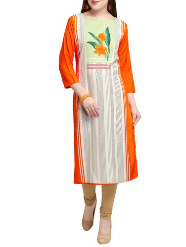straight printed kurta - 15432188 - Very Small Image - 1