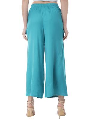 tie-knot belt pleated palazzo - 15432399 - Standard Image - 3