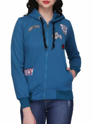 graphic patch hooded sweatshirt - 15432474 - Standard Image - 1