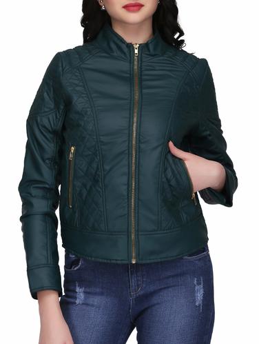 turtle neck bomber/biker jacket - 15432485 - Very Small Image - 1