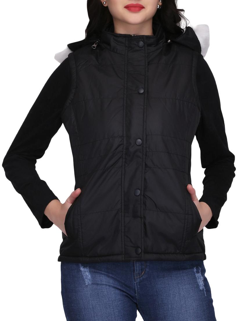 quilted & padded hooded jacket - 15432489 - Zoom Image - 1