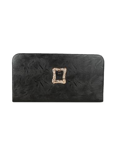 black leatherette (pu) regular clutch - 15432516 - Very Small Image - 1
