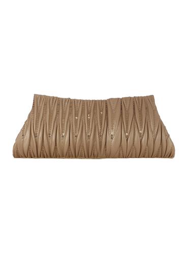 brown leatherette (pu) regular clutch - 15432523 - Very Small Image - 1