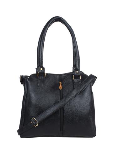 black leatherette (pu) regular handbag - 15432987 - Very Small Image - 1