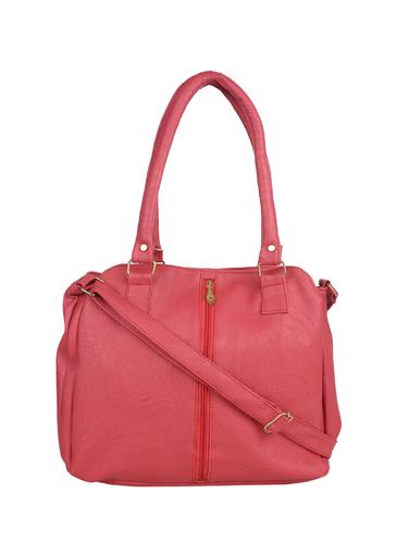 pink leatherette (pu) regular handbag - 15432988 - Very Small Image - 1