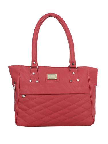 pink leatherette (pu) regular handbag - 15433000 - Very Small Image - 1