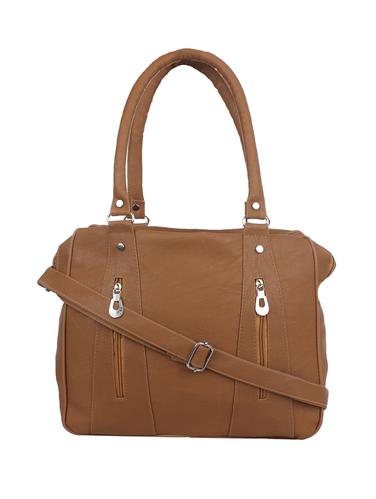 brown leatherette (pu) regular handbag - 15433009 - Very Small Image - 1