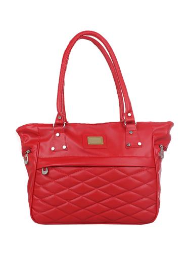 red leatherette (pu) regular handbag - 15433017 - Very Small Image - 1