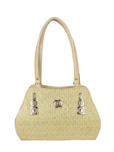 beige leatherette (pu) regular handbag - 15433024 - Very Small Image - 1