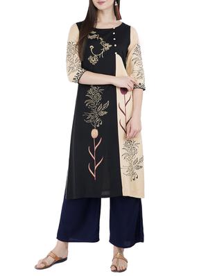 straight printed kurta - 15433109 - Standard Image - 1