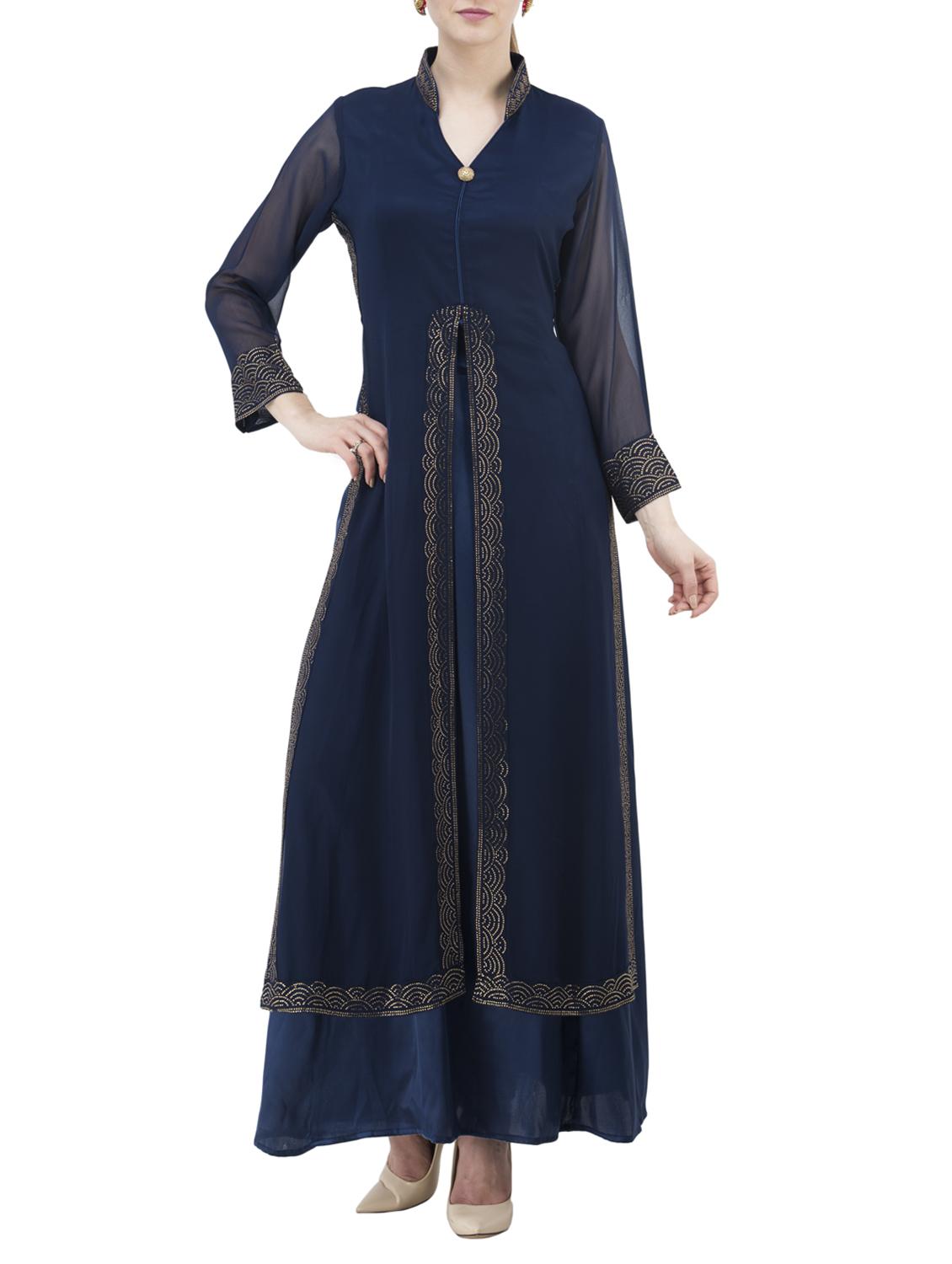 Layered embellished kurta - 15433113 - Zoom Image - 1