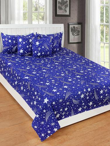3D Printed Double Bedsheet With 2 Pillow Covers + 3 Cushion Covers(16x16) - 15433183 - Very Small Image - 1