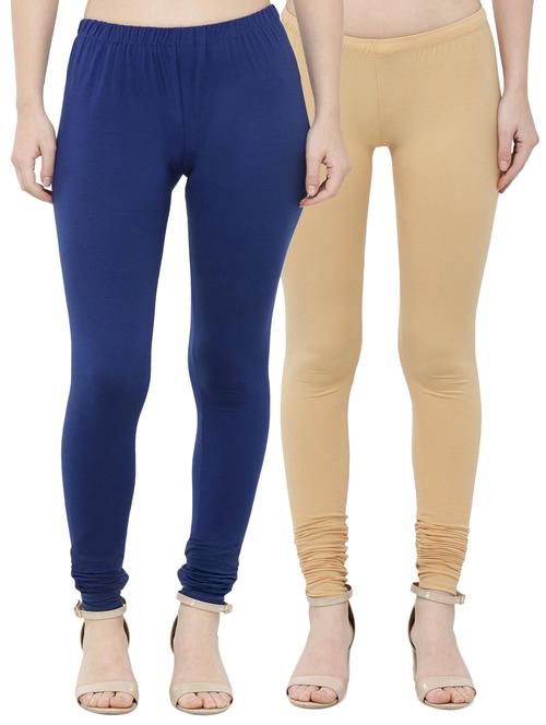set of 2 full length solid legging - 15433296 - Very Small Image - 1