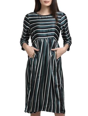 a-line striped dress - 15433329 - Standard Image - 1