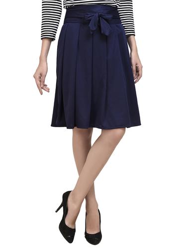 front knot pleated skirt - 15433338 - Very Small Image - 1