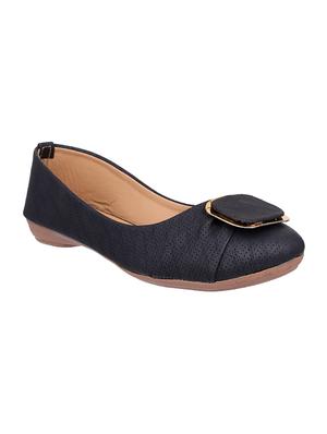 black slip on ballerinas - 15433339 - Standard Image - 1