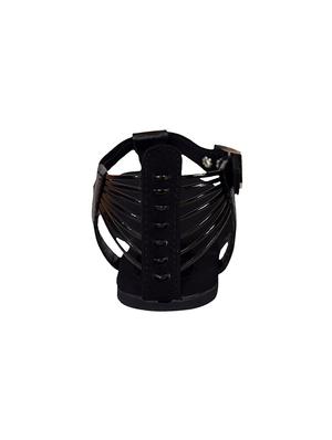 black t-strap sandals - 15433346 - Standard Image - 3