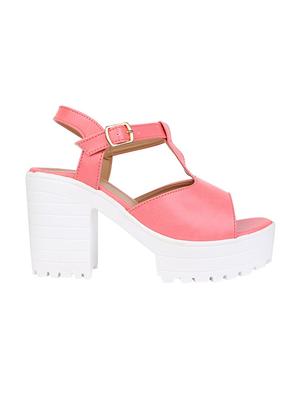 pink ankle strap sandals - 15433368 - Standard Image - 2