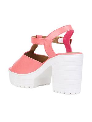 pink ankle strap sandals - 15433368 - Standard Image - 3