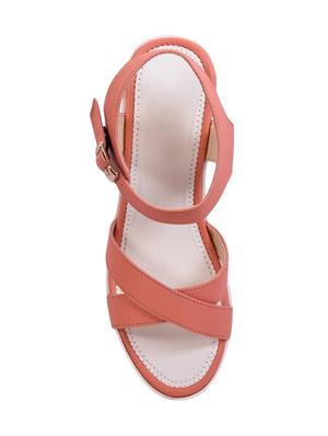 pink ankle strap sandals - 15433371 - Standard Image - 3