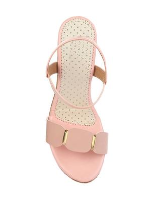 pink back strap wedges - 15433385 - Standard Image - 4