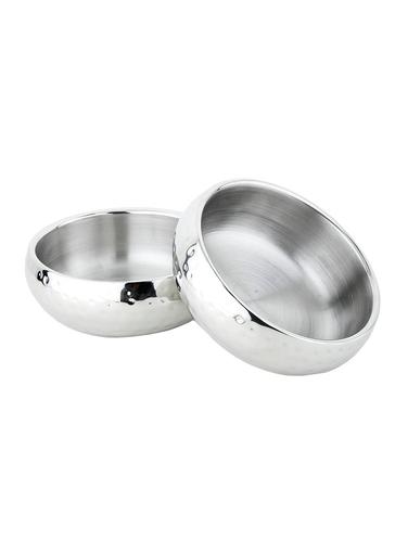 vagmi Hummer Double Walled Bowls Set (Sliver, Pack of 2) - 15433676 - Very Small Image - 1