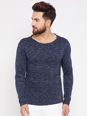 navy blue cotton t-shirt - 15434121 - Standard Image - 1