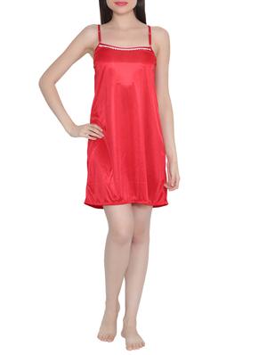 lace trim short nighty - 15434574 - Standard Image - 1