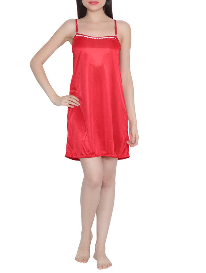 lace trim short nighty - 15434574 - Zoom Image - 1